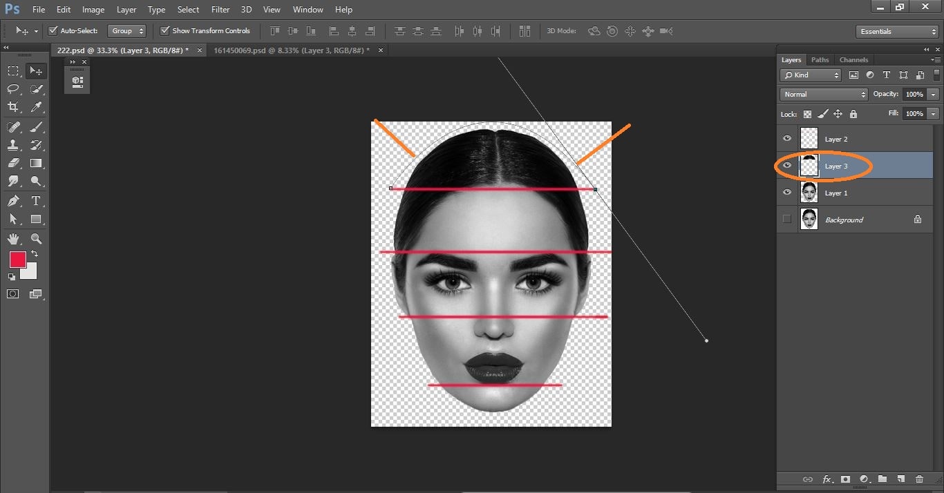 How to create sliced head - Photo Manipulation in Photoshop