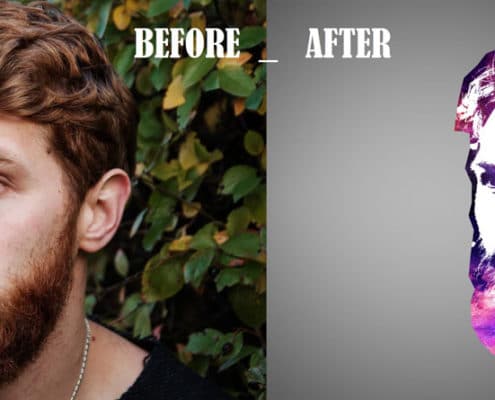 How to create Galaxy Logo Design from Face in Photoshop