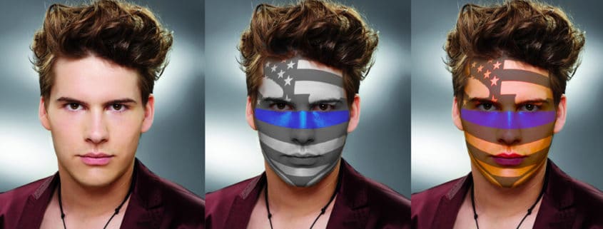 How to create Paint Graphics onto a Face in Photoshop