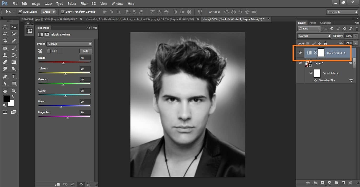 How to create Paint Graphics onto a Face in Photoshop
