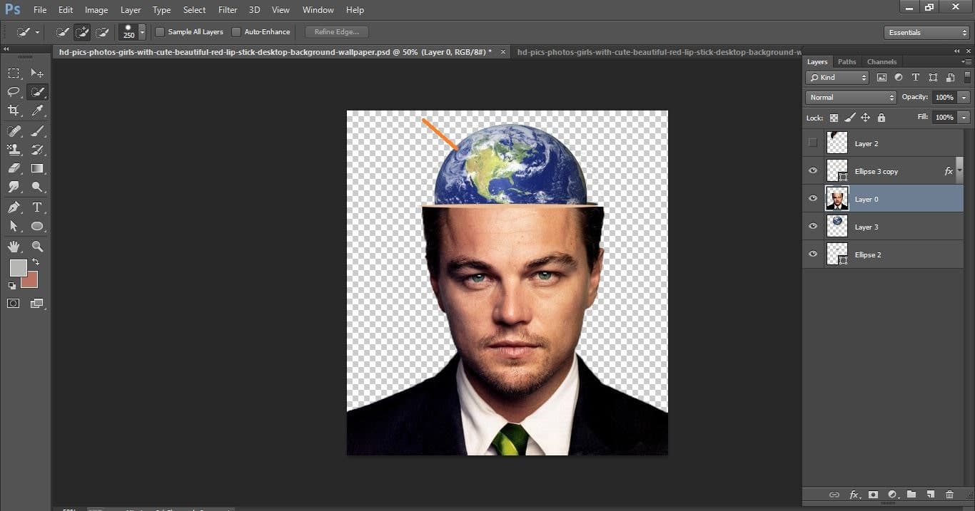 How to create Brain of the world - in Photoshop manipulation