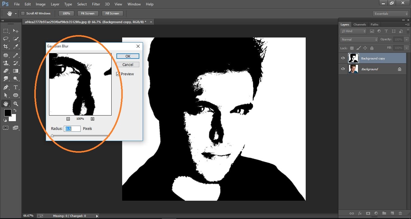 How to create Turn a Photo into a Stencil –in Photoshop manipulation