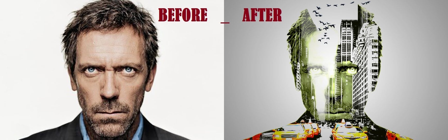 How to create double exposure portrait manipulation Man with New York City) –in Photoshop