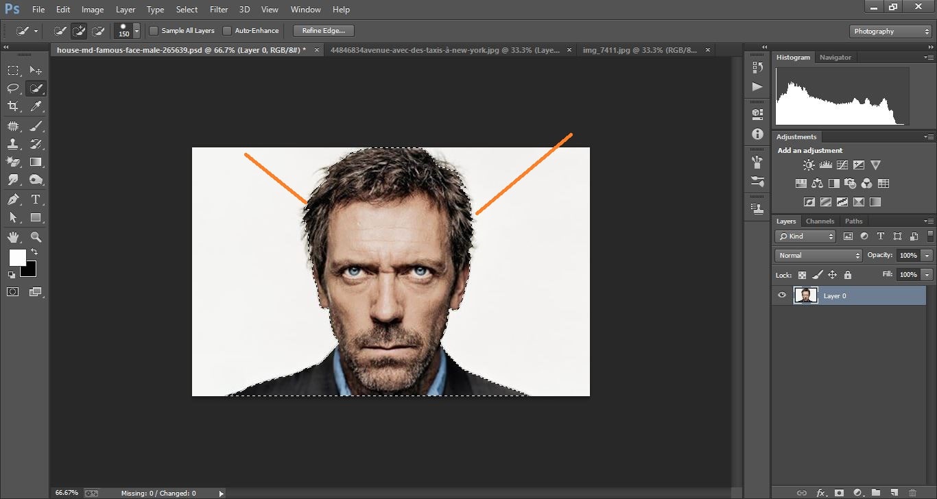 How to create double exposure portrait manipulation Man with New York City) –in Photoshop