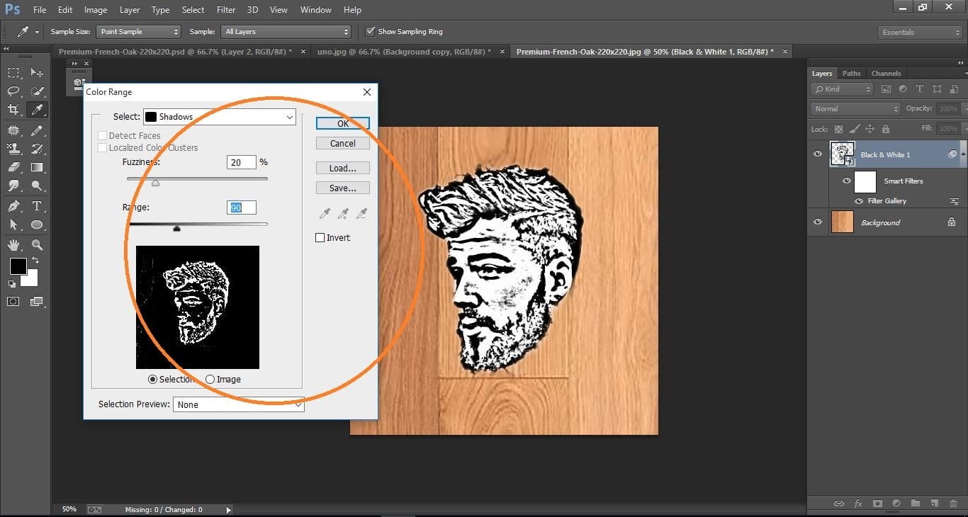 How to create Quickly Transform a Photo into a Woodcut- in Photoshop manipulation