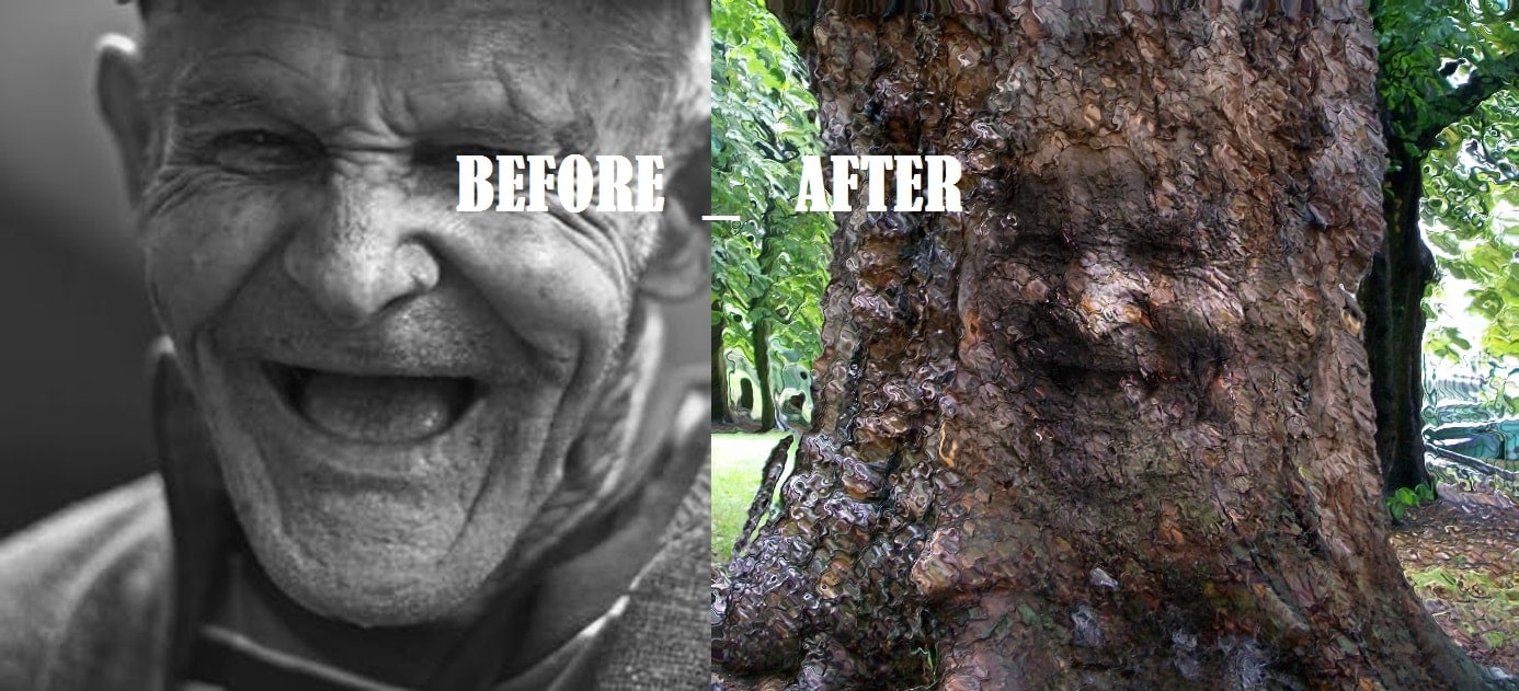 How to create Camouflage a Face onto Gnarly, TREE Bark - in Photoshop manipulation